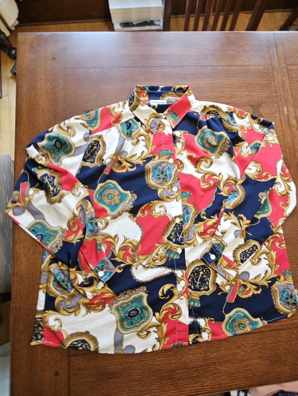 Alfred Dunner Vintage Blouse Mobwife Vibes 24W